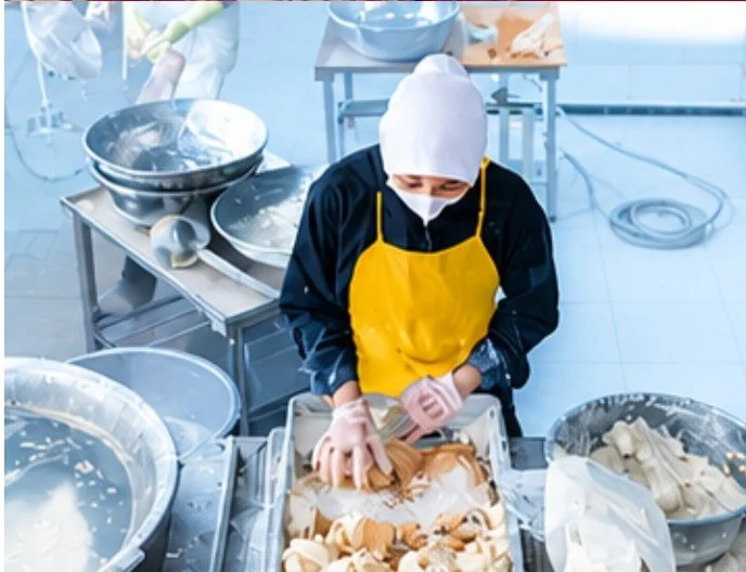 Pempek production at the CV Pesona Musi facility