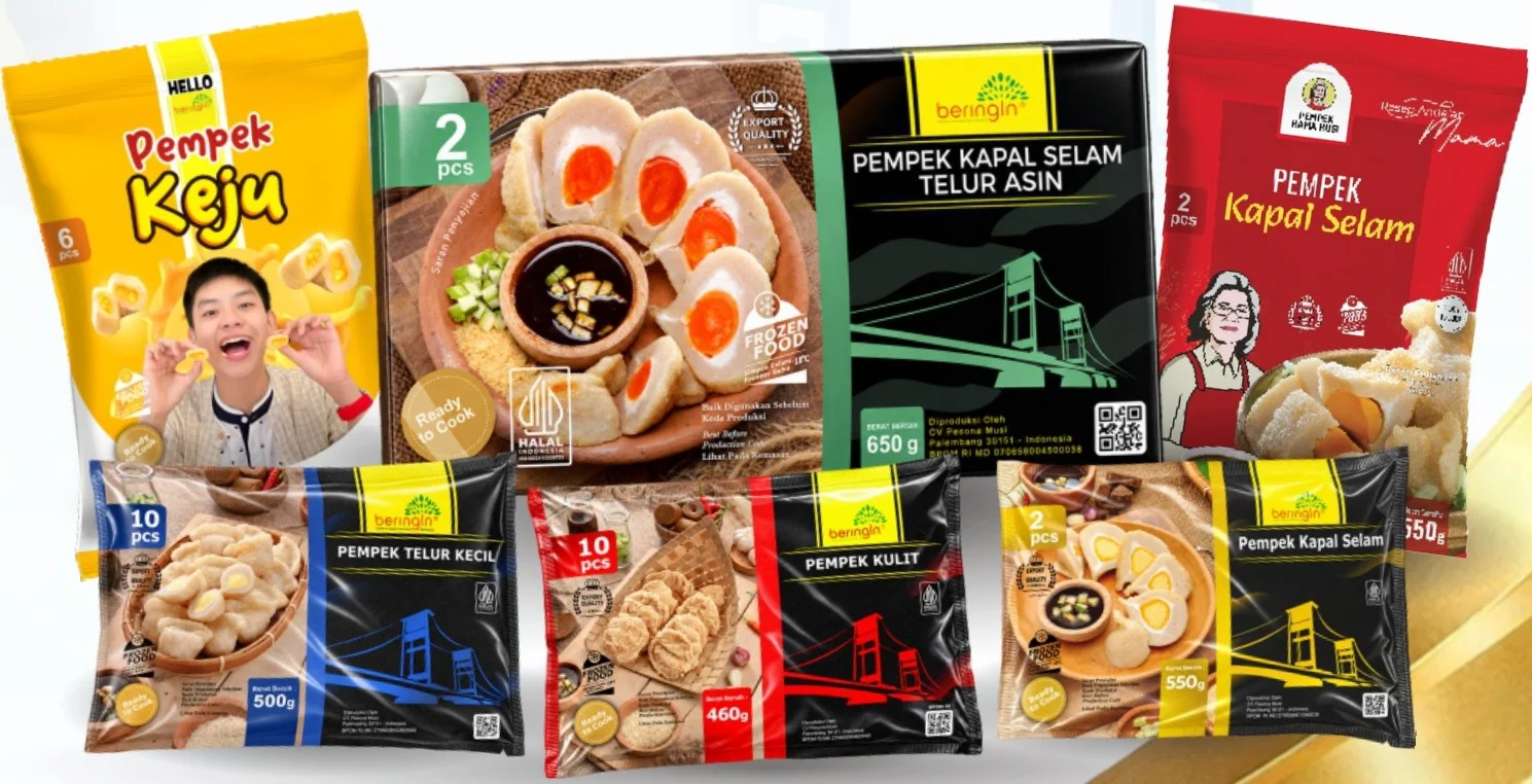 Pesona Musi pempek packaging