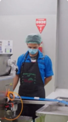 Pempek production with machines